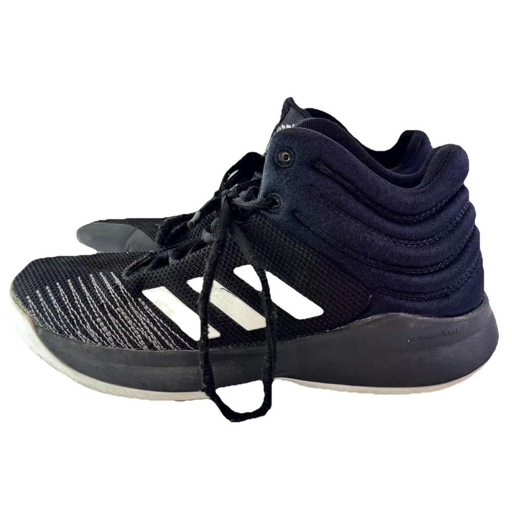 adidas Pro Spark 2018 Basketball Sneakers Men's Size 5.5 Black Cloudfoam Lace Up